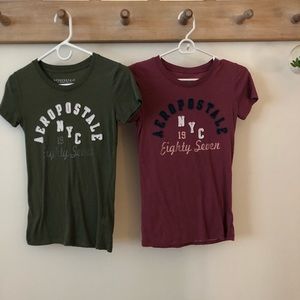 Set of Aeropostale tee shirts